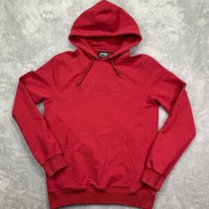 Unspeakable YouTuber Merch Red Hoodie Embossed Graphic Pullover Small